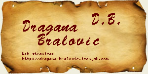 Dragana Bralović vizit kartica